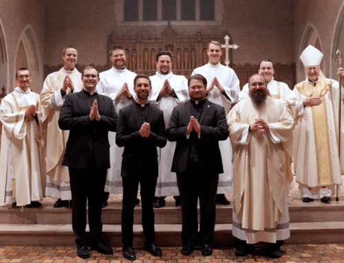Four Seminarians installed as lectors and acolytes