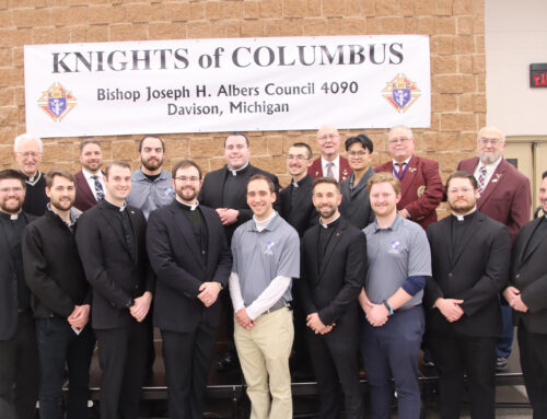 Sacred Heart Seminarians Celebrate with the Knights in Davison